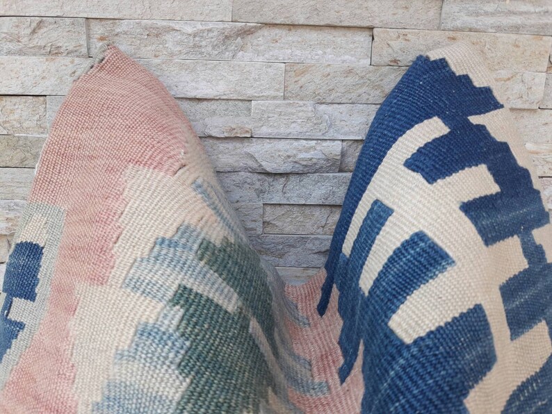 Kilim Pillow 18\u00d718inches Decorative Pillow Hemp Pillow Pillow Cushion Cover Turkish Kilim Pillow Throw Home Living Eclectic Tribal Pillow