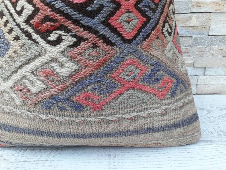 Boho pillow Wintage pillow Kilim pillow Kilim pillow cover Turkish pillow Decorative pillow Kilim cushion Home living Home design