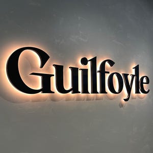 Custom Business Sign, Metal Backlit Sign, 3D light up sign, LED Signboard, Reception Logo Sign, Beauty Salon Sign, Illuminated Letters