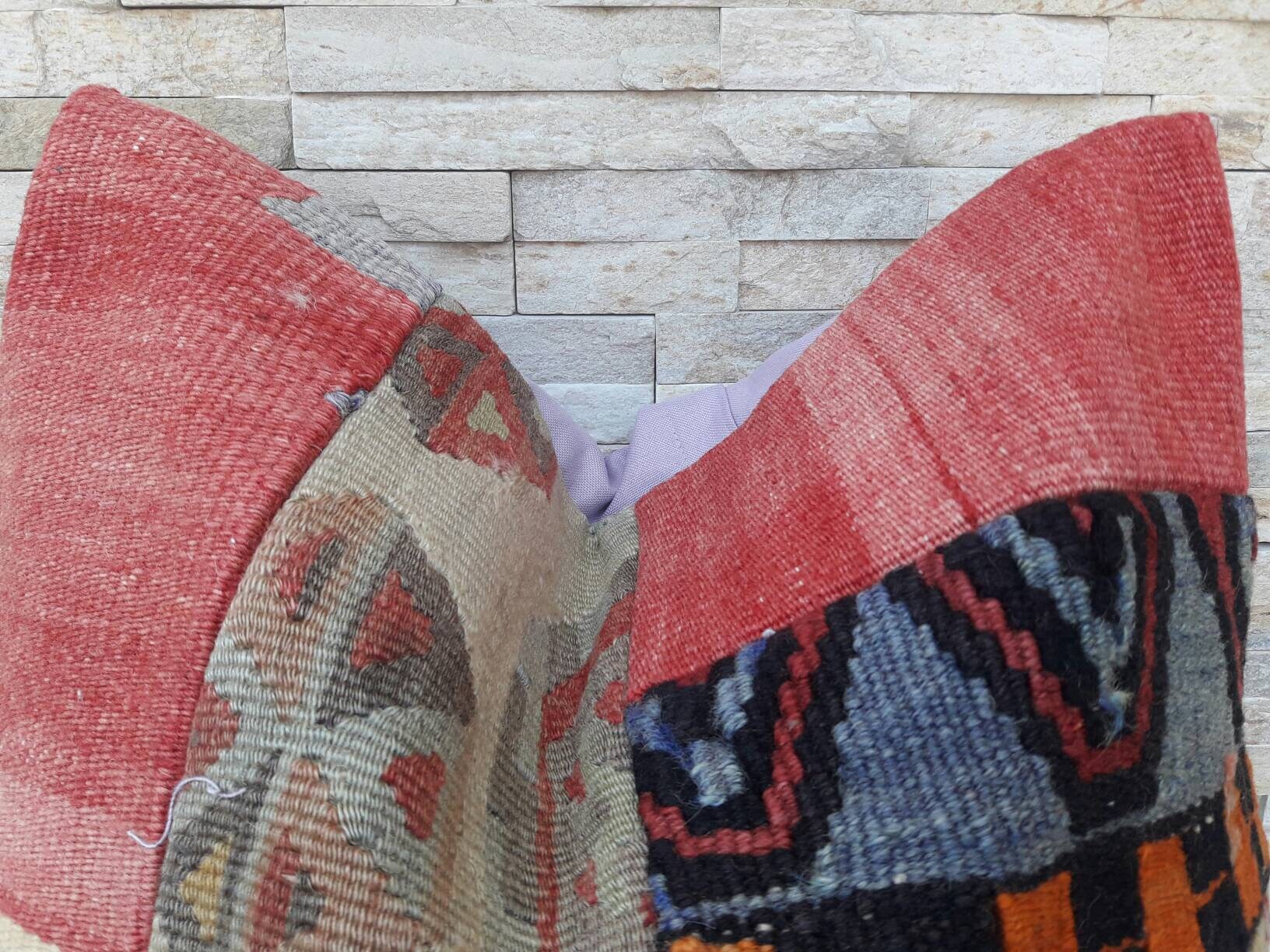 Cubierta de almohada Patchwork 18 x 18 pulgadas | Etsy