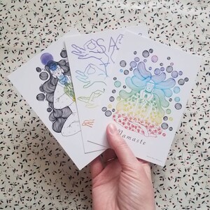 Lot Cartes postales Yoga Kundalini