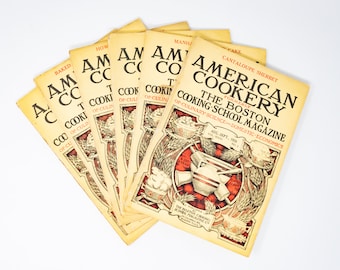 Selection of 1926 American Cookery magazines, lifestyle and recipes, 1920s