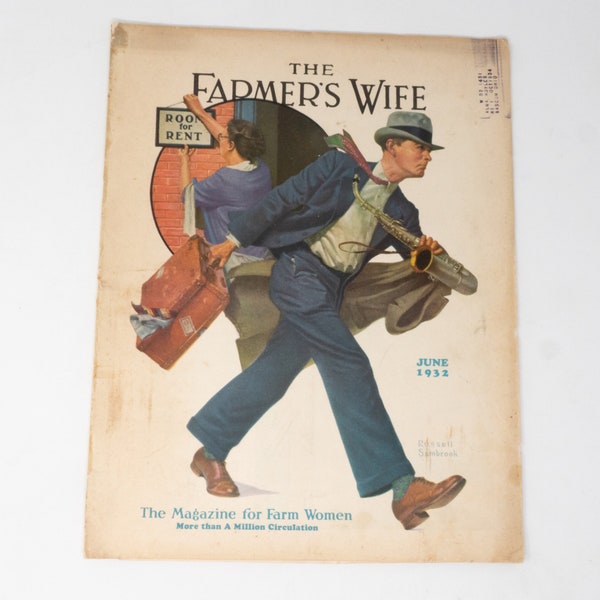 Farmer's Wife magazine, July 1932 issue;  Russel Sambrook cover, vintage