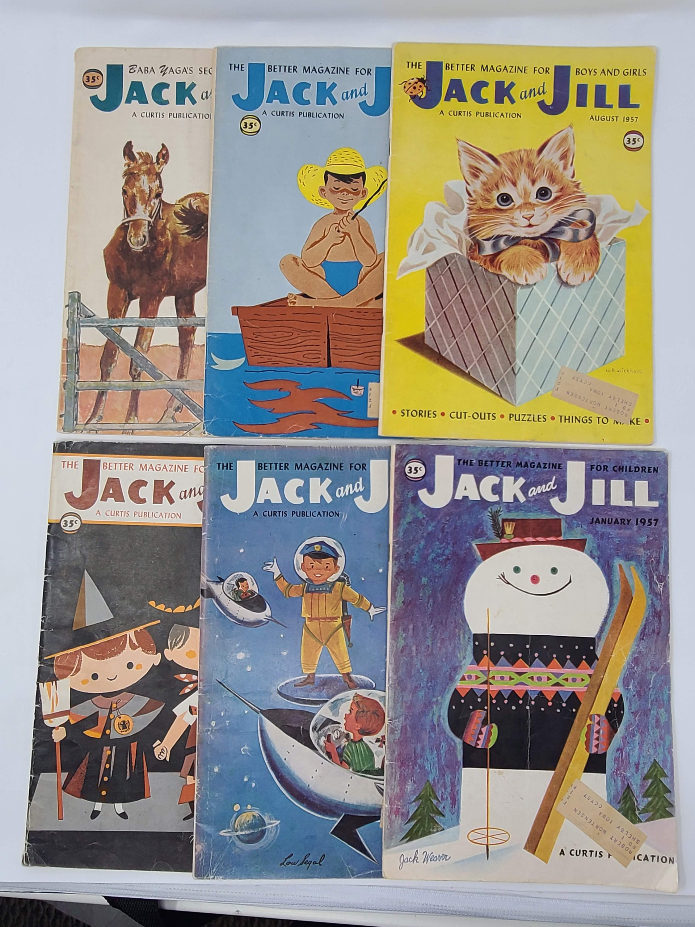 Süße Vintage Jack und Jill Kinder magazin 1957 mehrere | Etsy