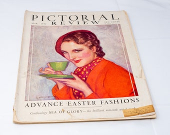 1920 年代のヴィンテージ女性ファッション広告 Pictorial Review 誌