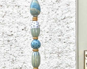 Ceramic stele - N 92 - frost-resistant, weatherproof, hand-thrown, supplied WITHOUT rod