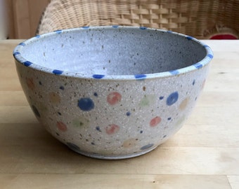 small bowl, salad bowl confetti decor, pottery