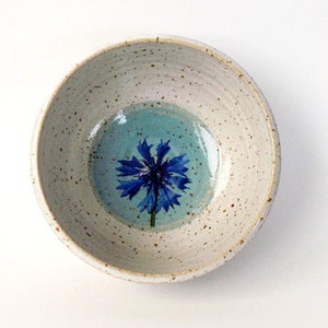 small cornflower bowl, made of pottery