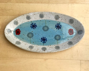 Serving plate-small tray, pottery, handmade