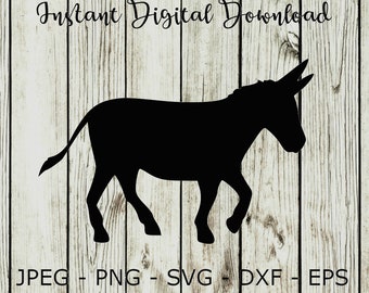 donkey svg etsy