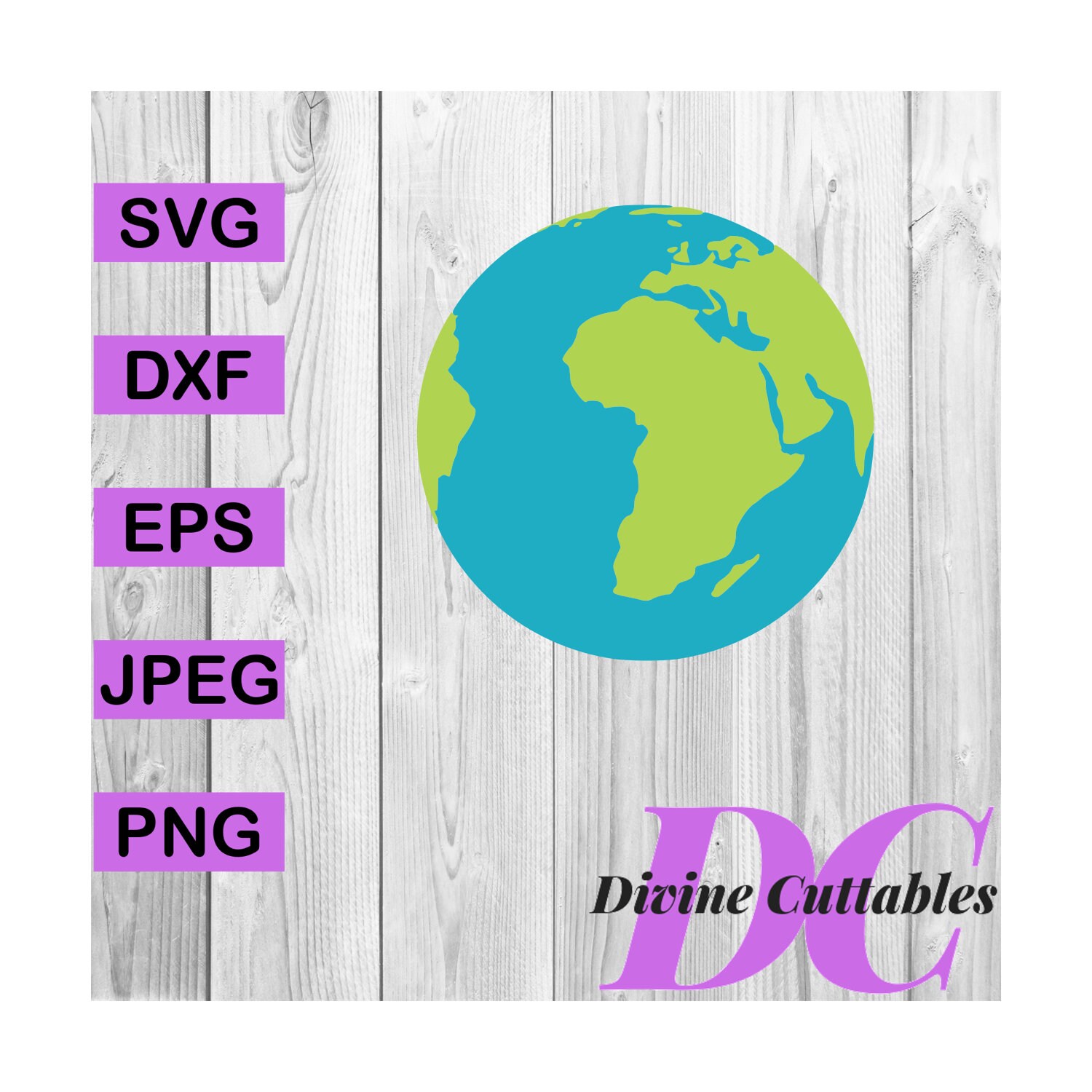 Buy 3 Get 1 Free Earth Globe 2 Colours Silhouette Clipart Etsy