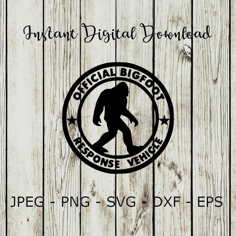 Buy 3 Get 1 Free Official Bigfoot Response Vehicle Sasquatch Etsy