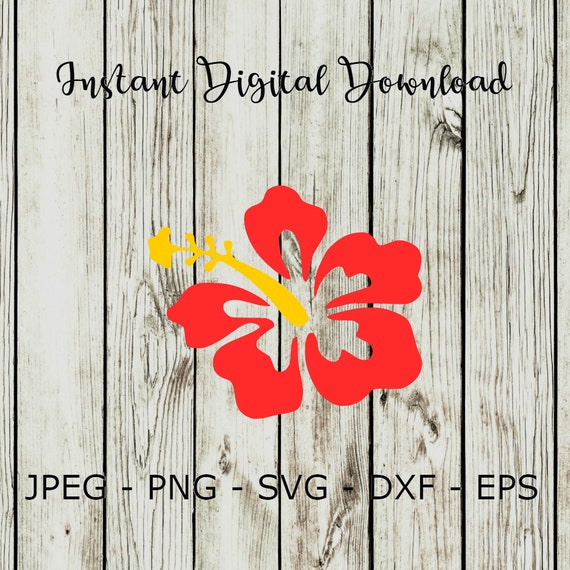 Buy 3 Get 1 Free Hibiscus Flower Silhouette Clipart Digital Etsy