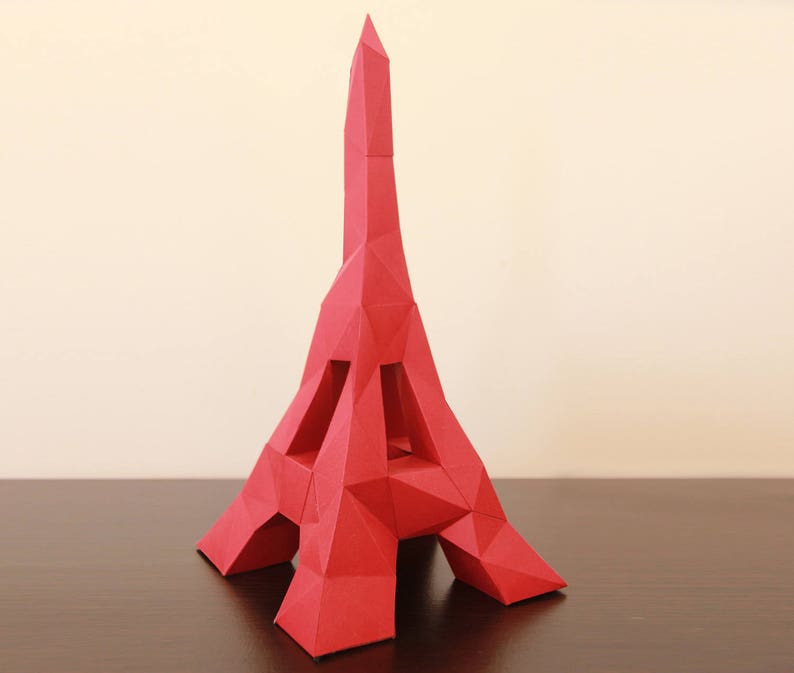 Tower Papercraft, 3D puzzle, Low poly, Papercraft kit image 1