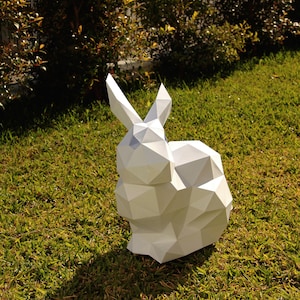 Rabbit Papercraft, DIY Bunny, Easter gift, Paper bunny