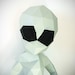 Alien Papercraft, Paper UFO, Alien Toy, DIY Alien, Geometric Papercraft ...