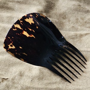 Art Deco 1920s Large Celluloid Hair Comb