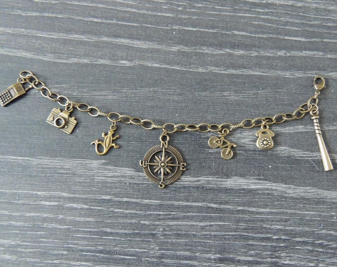 Stranger Things Charm Bracelet Etsy