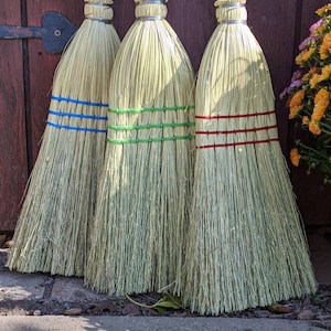 Camper Broom, RV Broom, Short and Light Weight Corn Broom, Kitchen Broom, Specially requested for RV owners Meckley Brooms, Child size broom