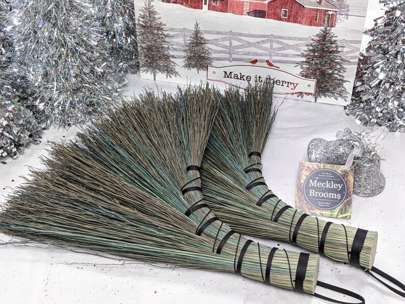 Whisk Hand Broom Handmade Housewarming Gift Under 30 GRAY Etsy