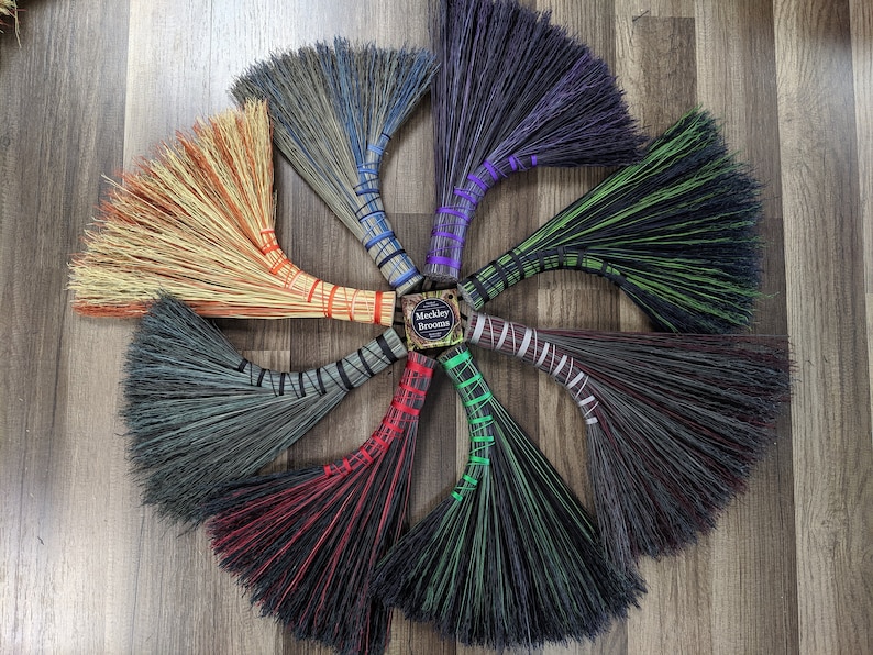 Witch Broom Whisk Yule Decor Hand Broom Altar Broom Kitchen Etsy