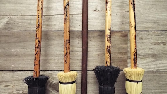 Witch Broom Halloween Decor Modern Witch Kitchen Besom Broom Etsy