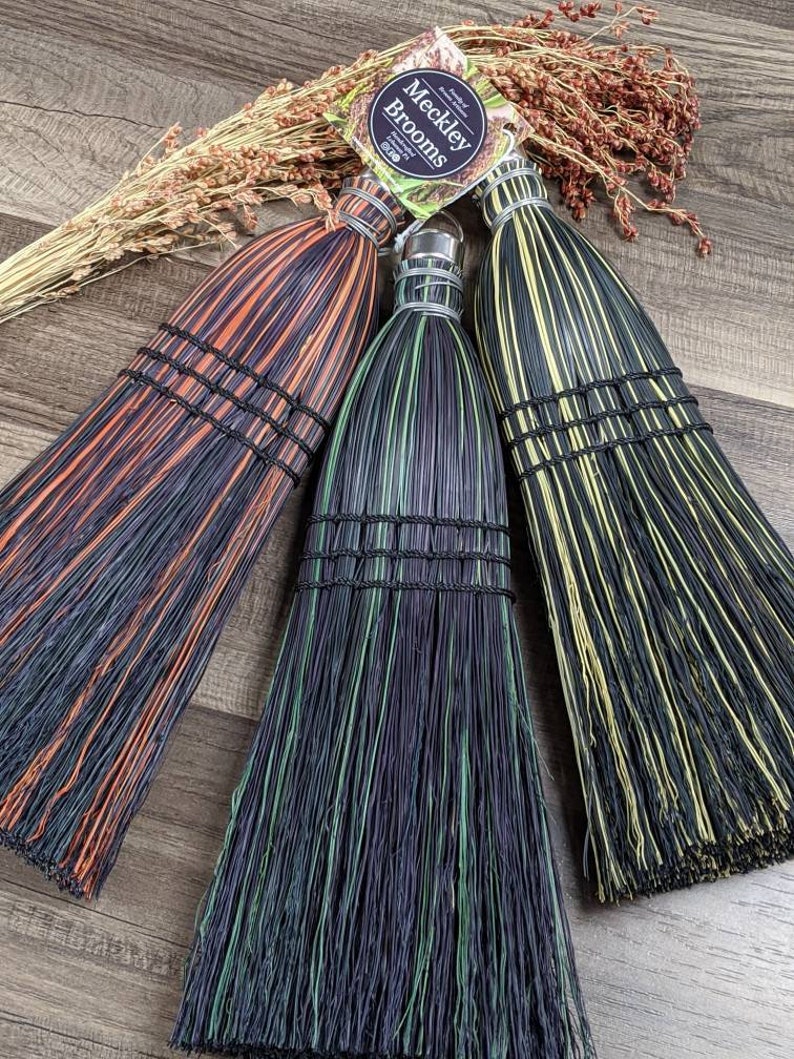 Old Fashioned WHISK Broom BLACK Base Broomcorn House Broom Etsy