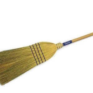 Heavy duty Corn Broom, Fathers Day gift for all, traditional broom, Handcrafted & hand stitched Natural broom for that Old Fashioned quality