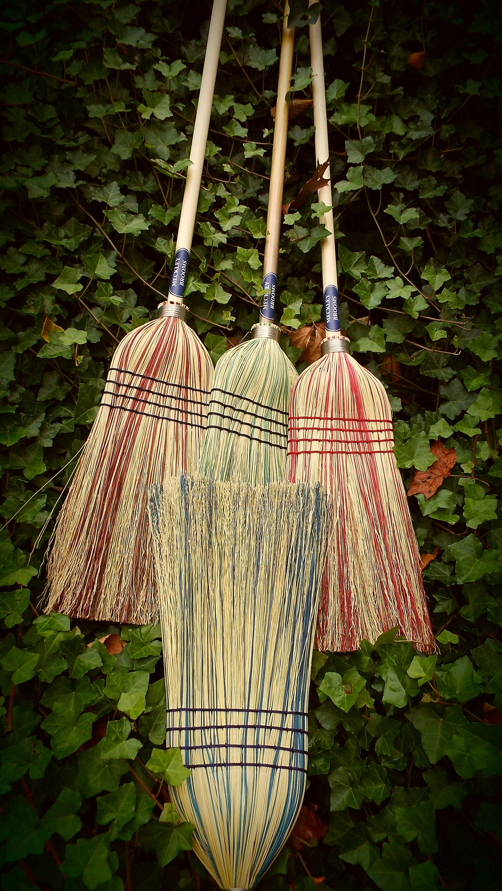 Colored Broom Old Fashioned Handmade With Highlights Of 50