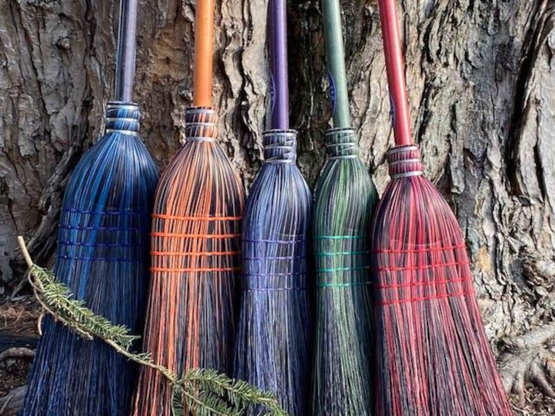 Meckleys Brilliant Brooms Pick your color Handmade corn brooms Etsy