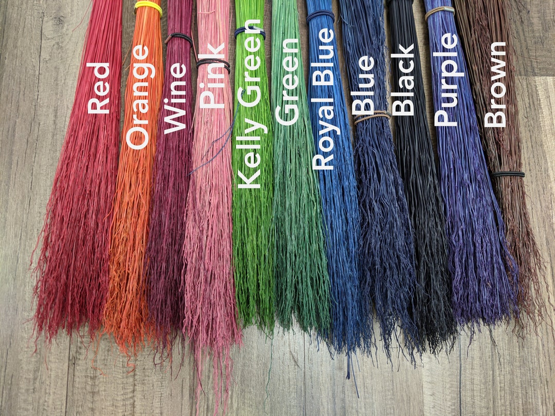 Broom Corn for Sale 20 Hand Dyed 1/2 Lb Bundles, Known as Broom Grass