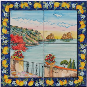 Tiles Decorative Ceramic Capri - View of Capri in Italy Ceramic Backsplash, Accent Tiles, Home Design, Decorative Backsplash, Home Decor