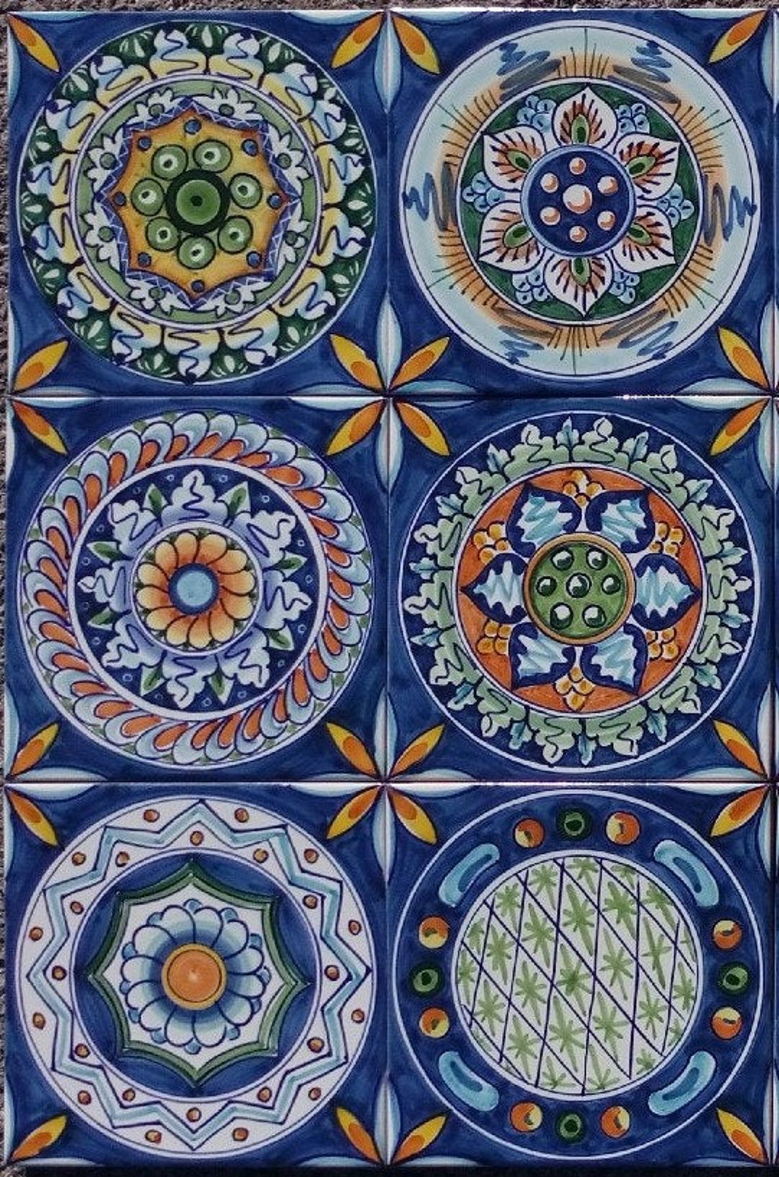 Italian Decor Set of 6 Tiles Wall Art Outdoor Wall Art Tile Etsy UK