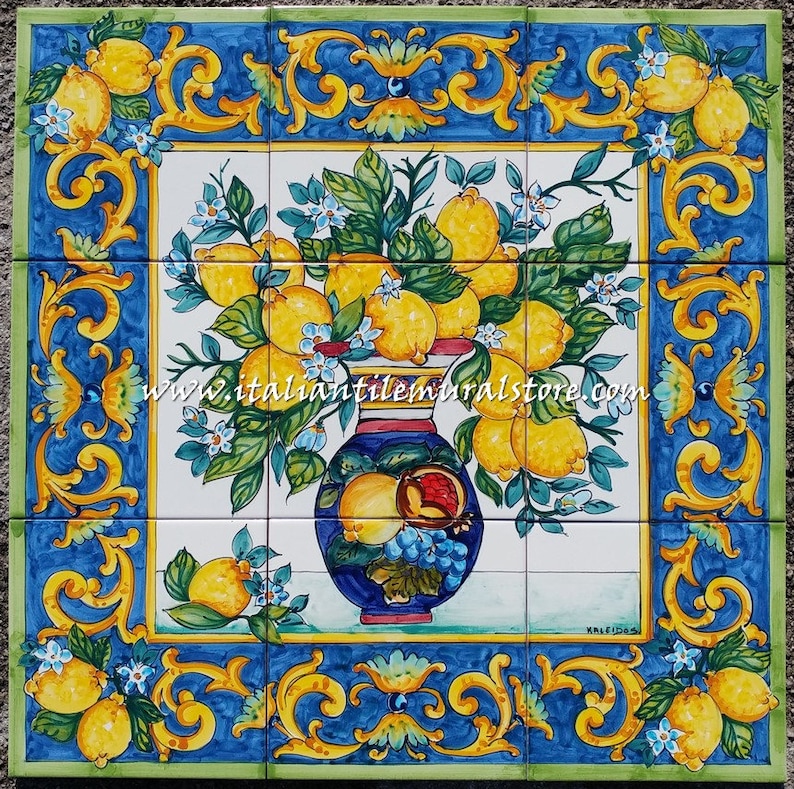Mural Tile Backsplash For Kitchen Wall Murals Handmade Image 0