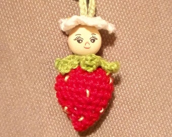 Pendant strawberry girl