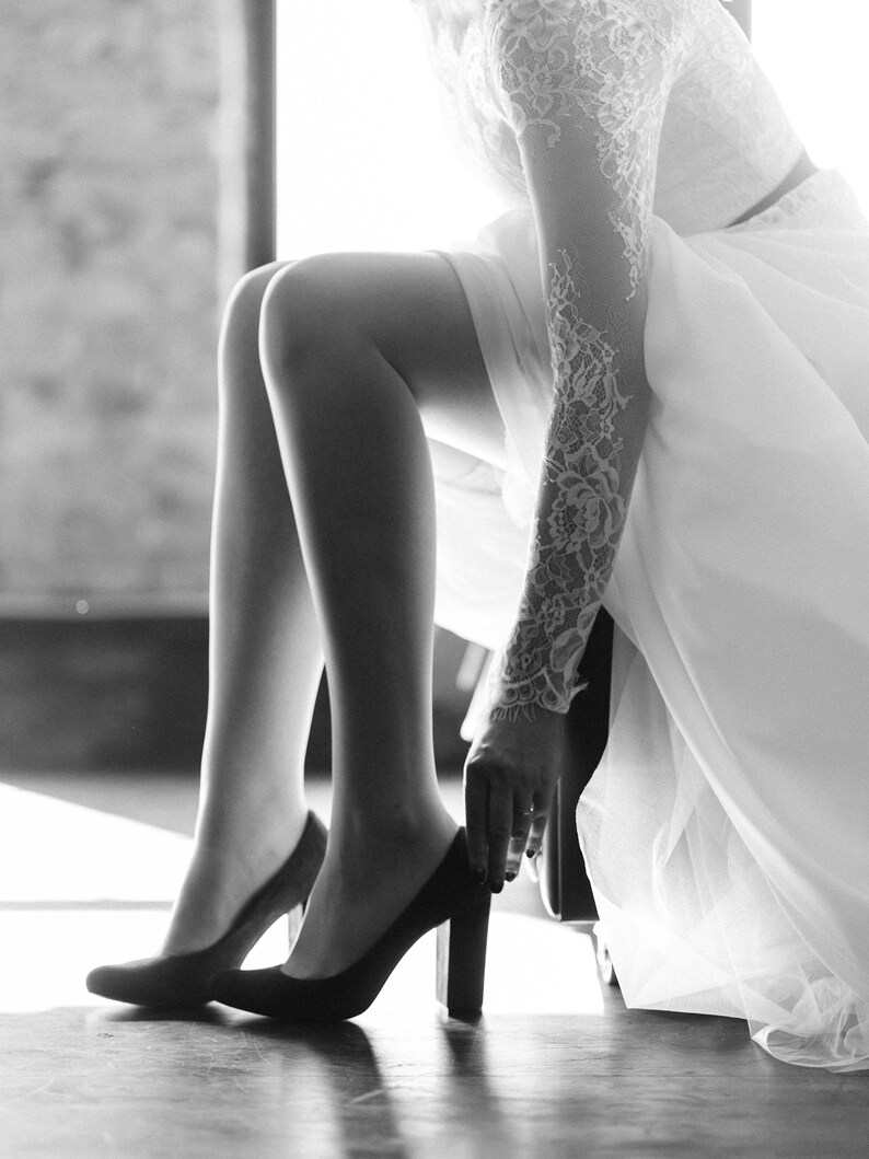 Modern Wedding Dress Chiffon Wedding Dress With Lace Soft Etsy