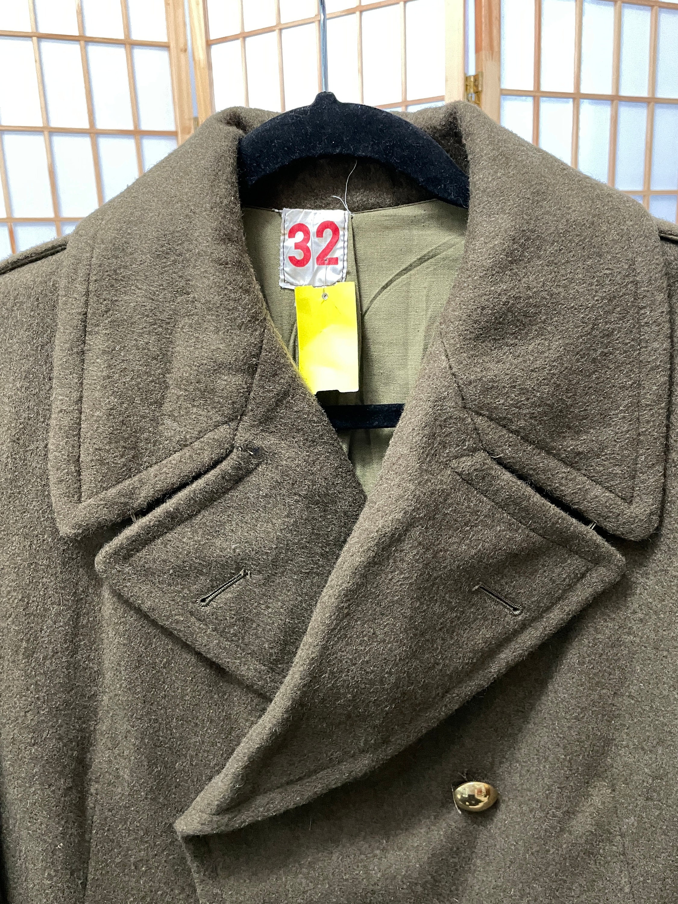 ジャケット・アウター Done FRENCH MILITARY BALMACAAN COAT ovy 1950's French Military Mackintosh Balmacaan Coat — LILY1ST