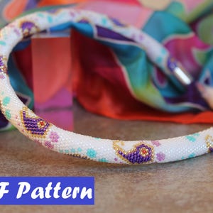 PDF Bead crochet pattern, Seed beads crochet pattern, bead crochet rope pattern, Paisley