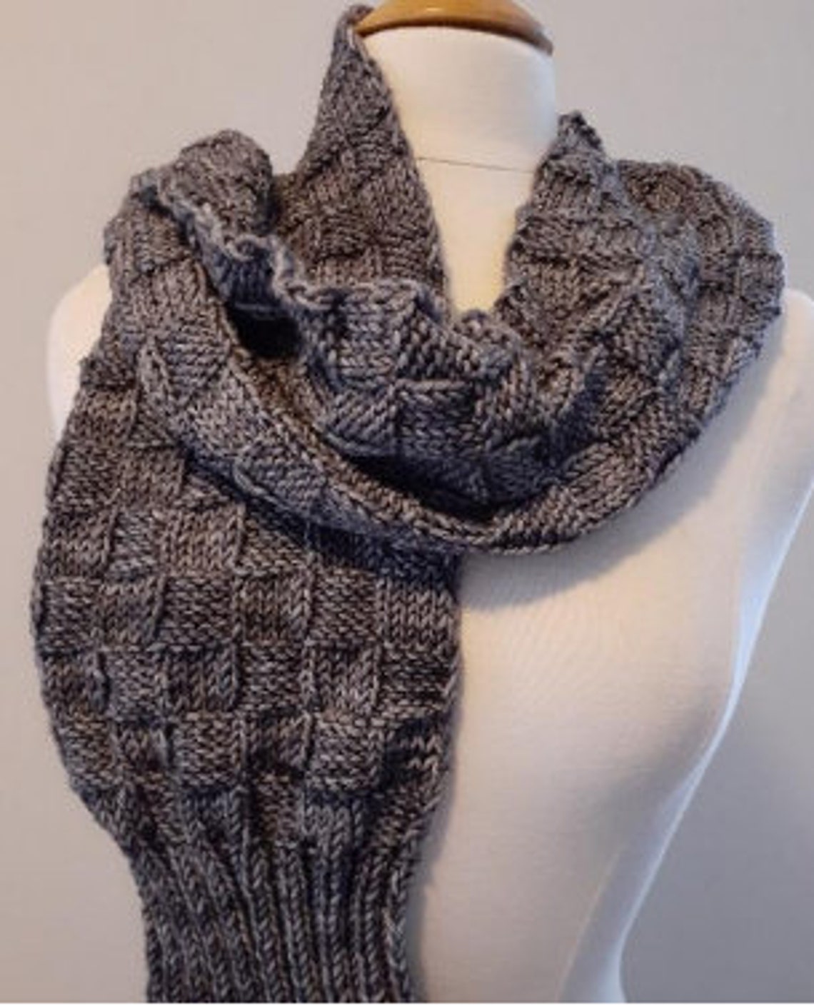 Winter Scarf Knitting Patern Knitting for Winter Easy PDF - Etsy