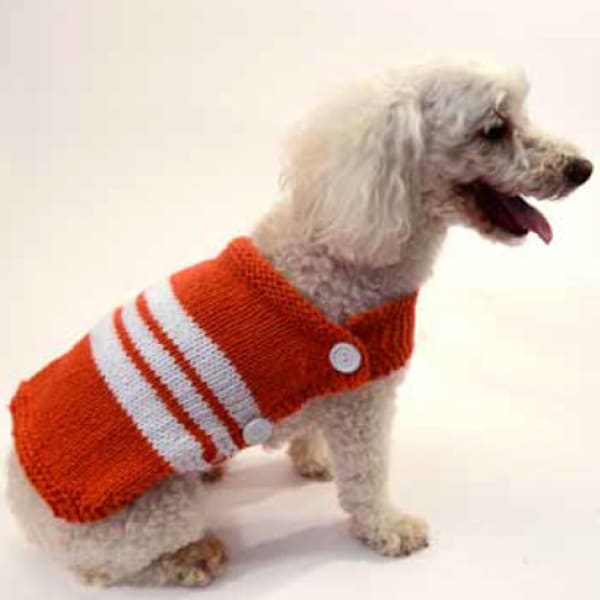 Knitting Pattern for your dog ~ PDF ~ Easy Knit Pattern ~Skills Easy ~ Hand Knitt Super Jumper- Sweater for a dog - Sweater