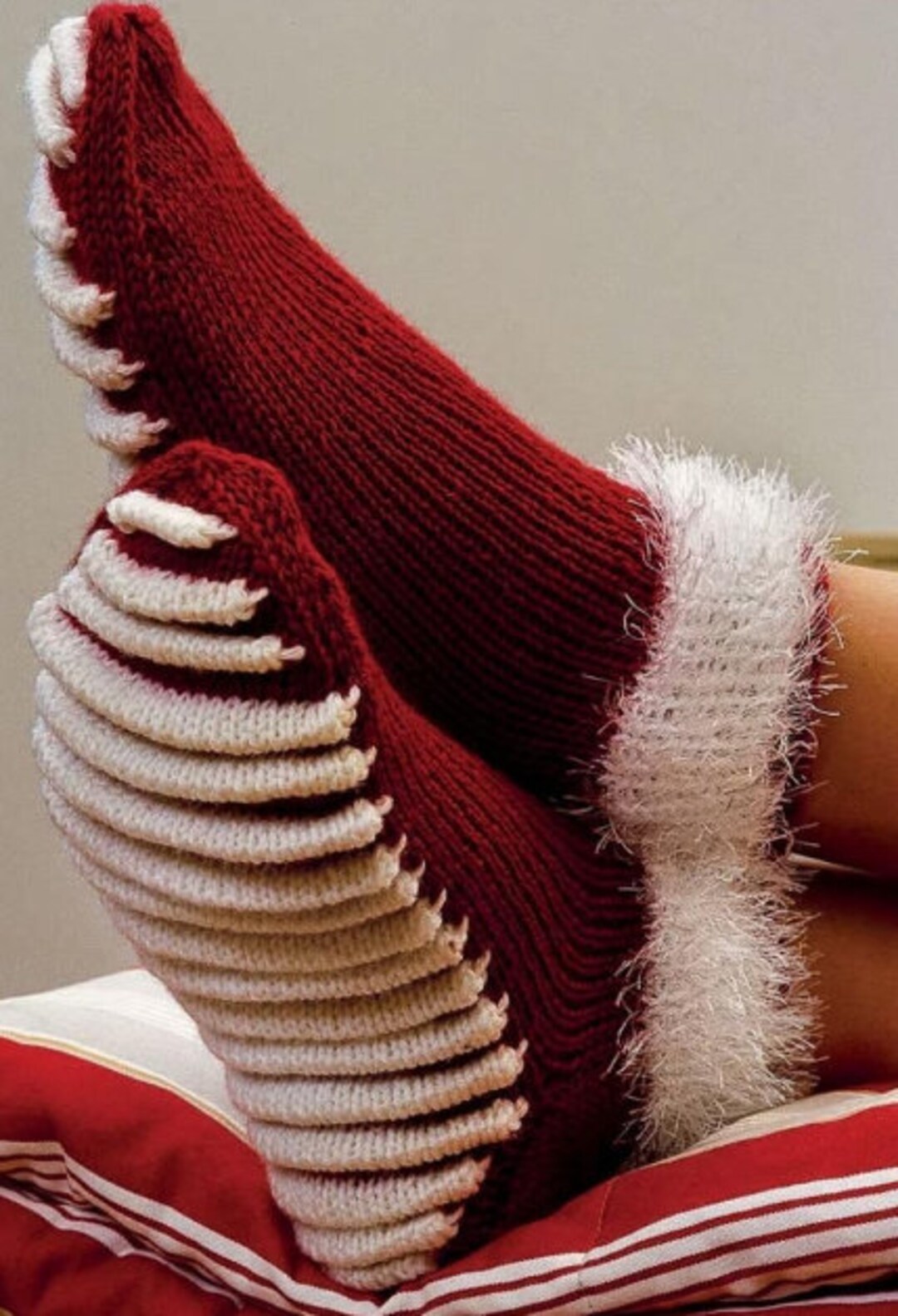 Winter Socks Knitting Pattern PDF Easy Knit Pattern for Beginners Hand