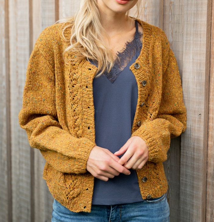 Tweed Knit Cardigan - Etsy