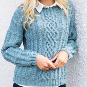 Knitted Jumper Pattern – PDF Knitting Pattern for Intermediate Level | Sizes S-XXL