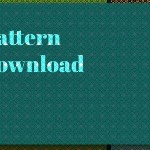 K&ouml;nnte beinhalten: Ein blaugr&uuml;ner Hintergrund mit einem sich wiederholenden Muster aus kleinen wei&szlig;en Rauten. Der Text "Pattern download" ist in hellblau geschrieben.