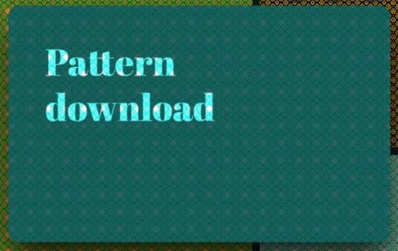 K&ouml;nnte beinhalten: Ein blaugr&uuml;ner Hintergrund mit einem sich wiederholenden Muster aus kleinen wei&szlig;en Rauten. Der Text "Pattern download" ist in hellblau geschrieben.