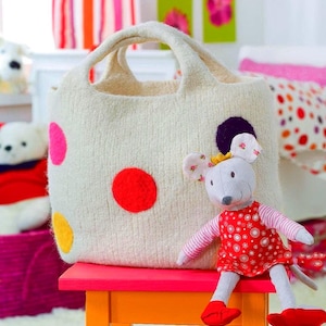 Beutiful bag Knitting Pattern, Knitting Pattern, Summer bag,  Child Knitting Pattern, PDF pattern, knitted bag for lady woman girl