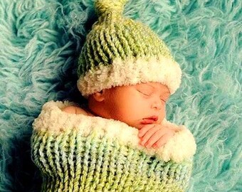 Adorable Baby Cocoon & Hat Knitting Pattern | Easy PDF | Newborn Photography Prop | Handmade Baby Outfit | Instant Digital Download