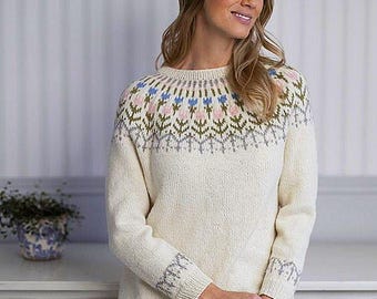 Strickanleitung ~ PDF ~ Easy Knit Pattern ~ Für Anfänger ~ Handgestrickter Superpullover