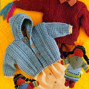 Patron de veste de bébé facile à tricoter ~ PDF ~ Adapté aux débutants ~ Veste confortable fabriquée à la main