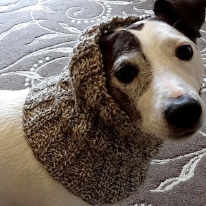 Dog Snood Knitting Pattern ~ PDF ~ Beginner-Friendly ~ Easy Knit ~ Handcrafted Cozy Snood for Dogs ~ Warm & Stylish Pet Accessory